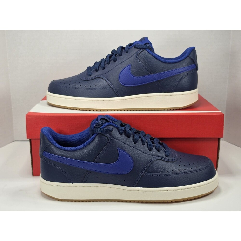 Nike Court Vision Low Shoes Midnight Navy Men's Size 10 Royal Blue